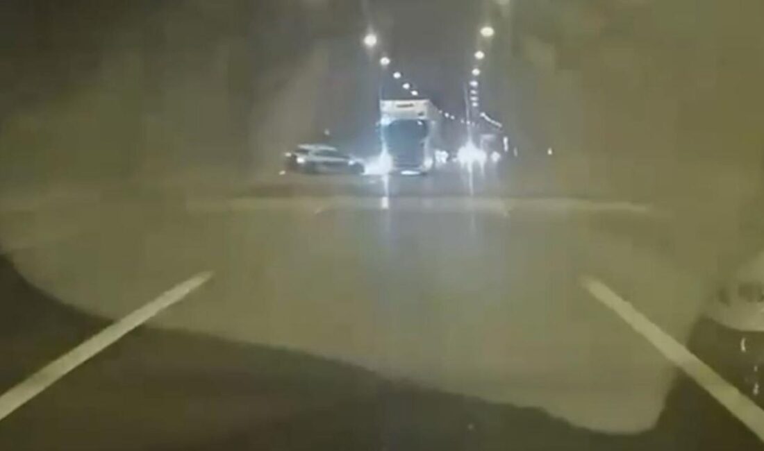 Bolu Dağı Tüneli'nde bir tırın çarpması sonucu takla atan otomobildeki